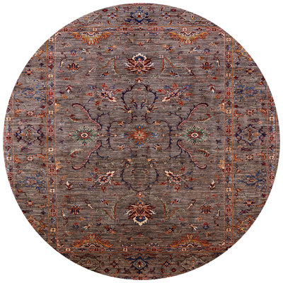Tapis brun à motif oriental