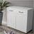 Two Door Side Table-White