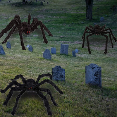 3 pièces décorations d'Halloween araignée pour l'intérieur et pour l'extérieur