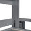 Grand lit escamotable mural avec bureau, tablettes de rangement et grands armoires, gris (ANCIEN SKU: N820S00034E)