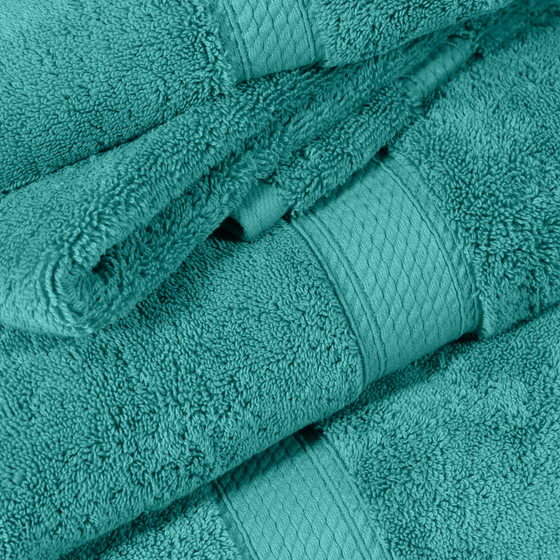 Essuie-mains luxueux en coton de qualité égyptienne Renata , Turquoise