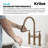 KRAUS Allyn Transitional Bridge Kitchen Faucet with Pull-Down Sprayhead-93762420-50465763
