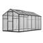 Serre en polycarbonate noir avec fonctions de ventilation et de drainage pour jardin, cour arrière, balcon de 6 pi x 12 pi