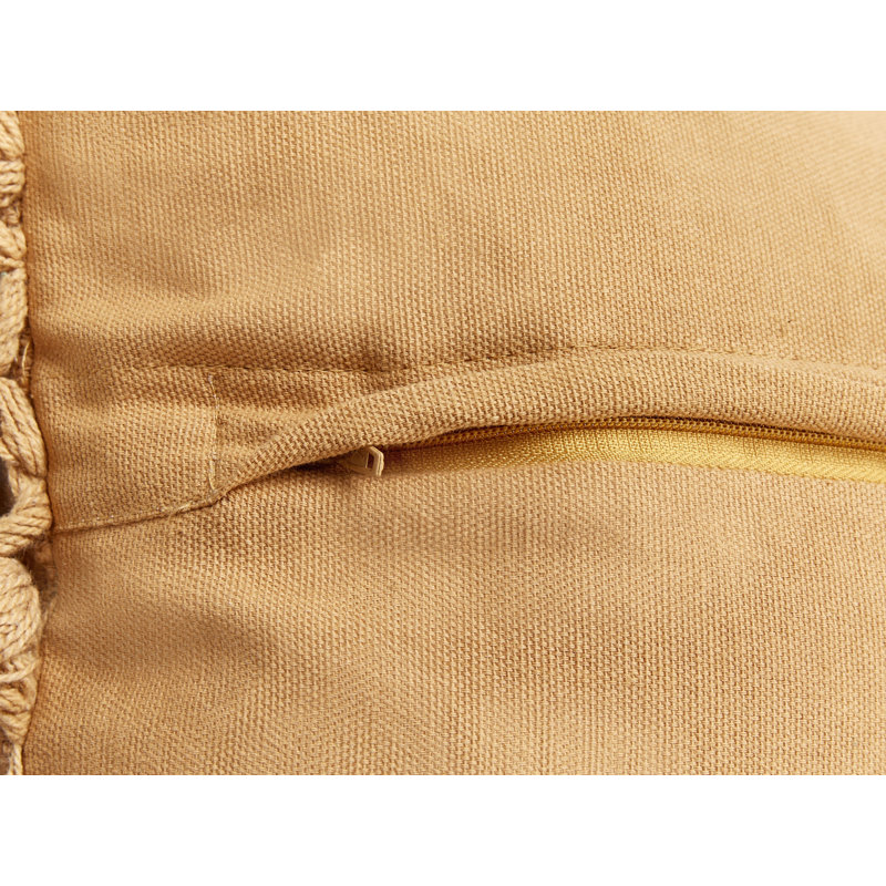 Leena Square Cushion, Sand Beige