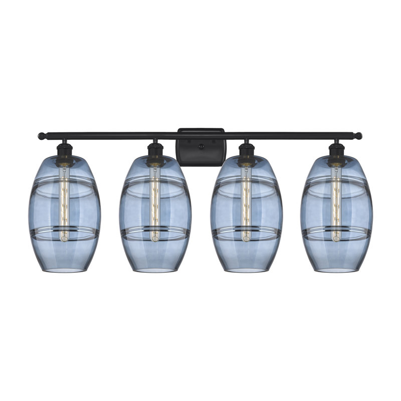 Kusham 3 - Light Dimmable Vanity Light, Clear, Oil Rubbed Bronze, 3 - Light