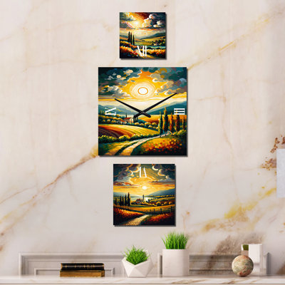 Lyndan Metal Wall Clock