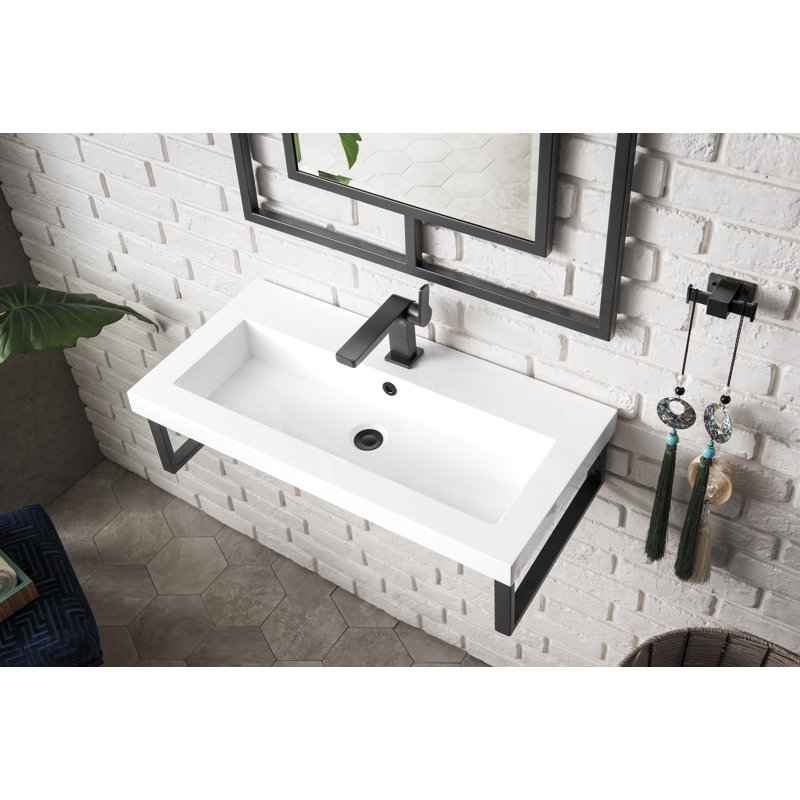 Boston 39.4'' W Single Vanity, Matte Black, 31.5"