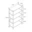 Ahmand 120.6cm H x 67cm W Metal Bookcase-1486492809