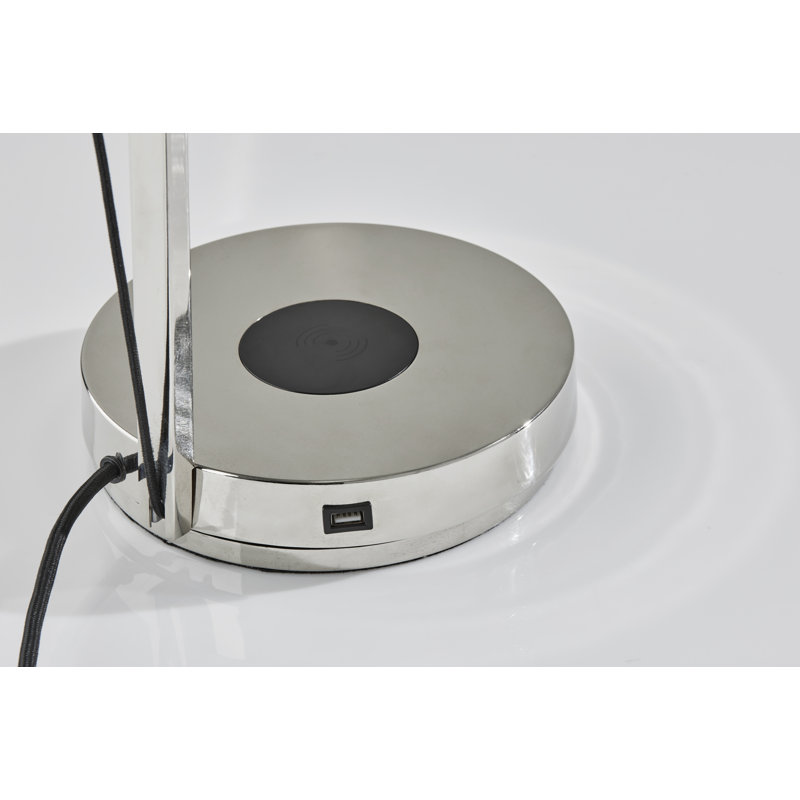Lampe de bureau Cardie, Nickel poli