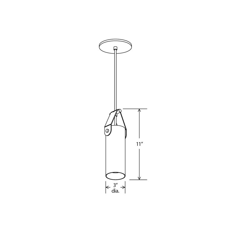 Spero Pendant, Brown, Brushed Brass, No