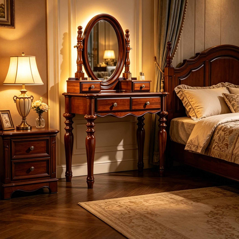 American style light luxury dressing table