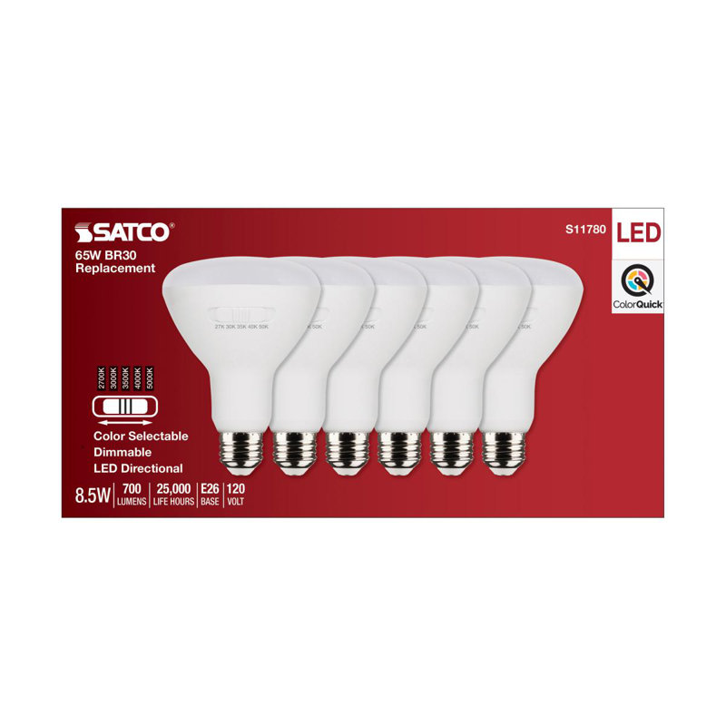 8.5 Watt White LED Bulb