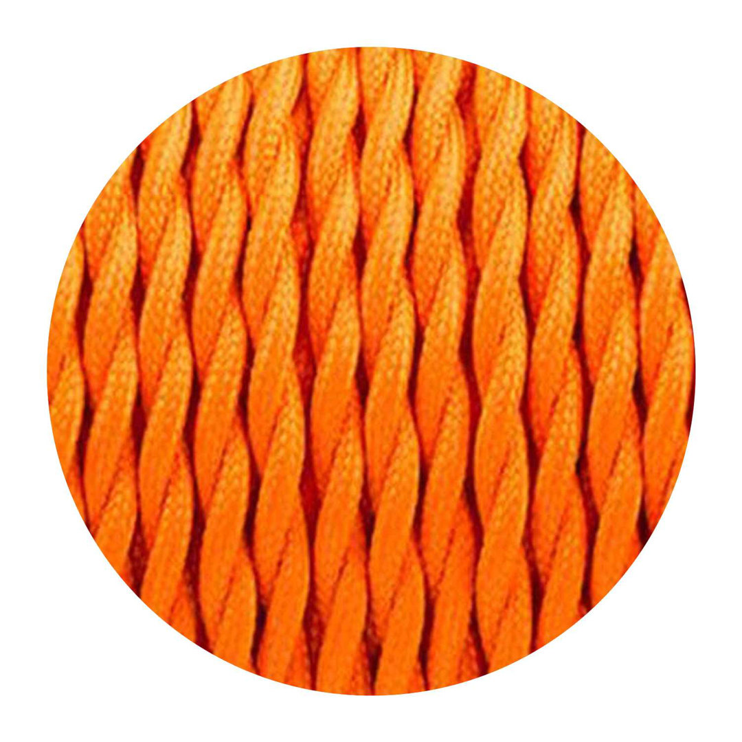 2Core Twisted Vintage Coloured 0.75Mm Braided Fabric Flexible Electrical UK Lighting Wire Cord / Cable