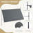 11.5' X 4' Manual Retractable Awning, Non-Screw Patio Awning, UV Resistant For Window Or Door, Dark Gray-125181391-125181390