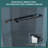 48W X 76H Double Sliding Glass Shower Door With 8Mm Tempered Grey Glass And 304 Stainless Steel Frame For Modern Bathrooms, Shower Door