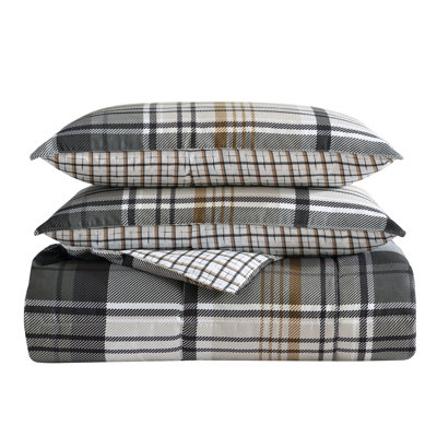 Wildflower Plaid Reversible Comforter Set