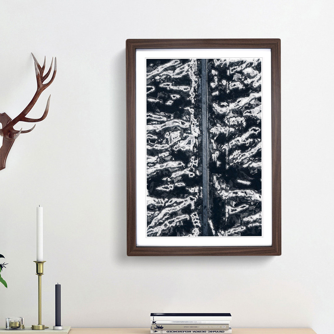 Zebra Stripes in Iceland - Picture Frame Painting Print