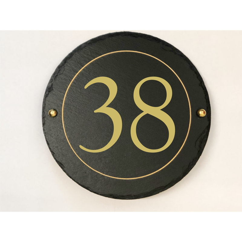 Easingwold 24cm H Stone House Number, 38