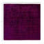 Overdyed One-of-a-Kind 5' 0" X 5' 1" Hand Knotted Area Rug