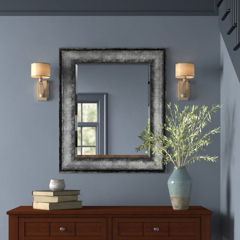 Barkat Flat Wall Mirror, 42.5" H x 36.5" W