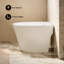 Toilette monobloc 12 po à chasse d'eau brute à chasse d'eau 1,1 GPF par Swiss Madison Hugo