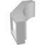 Attelle de genou en PVC de qualité architecturale 3 po x P 6 po x H 10 po-88498505