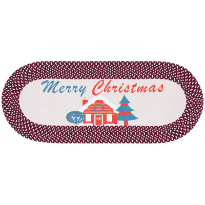 Braided Christmas 101 Hand Woven Performance Machine Washable Poster