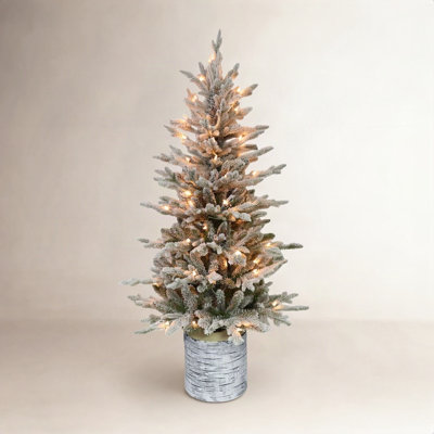 54' Lighted Artificial Fir Christmas Tree