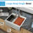  28" L x 22" W Workstation Farmhouse Apron Front Kitchen Sink 16 Gauge Stainless Steel Single Bowl With Accessories-120648513