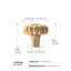 Lot de 12 boutons de commode dorés pour tiroirs et meubles. Installation facile, vis incluses.