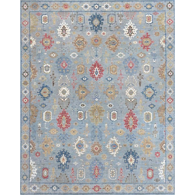 Oushak One-of-a-Kind Rectangle 9' x 11'8" Hand Knotted Area Rug