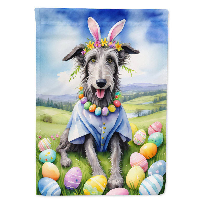 Easter Egg Hunt Double Sided 40'' H x 28'' W Polyester Easter House Flag