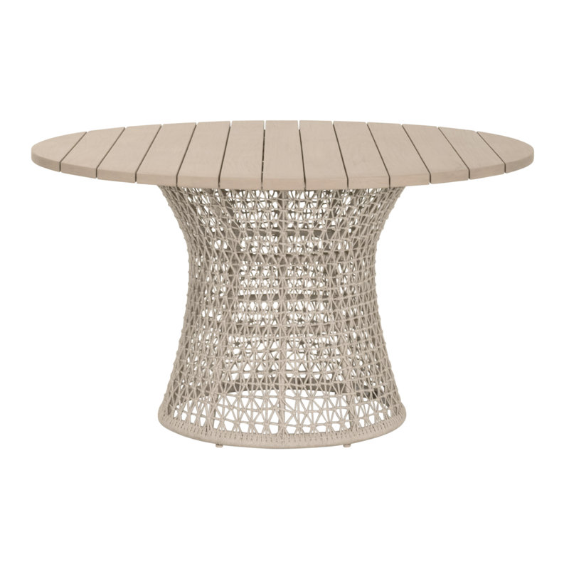 Table de salle à manger extérieure en tricot 54 po