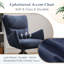 Fauteuil d'appoint rembourré en chenille Modern-1508523204