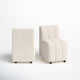 Richardton Linen Parsons Chair in Cream