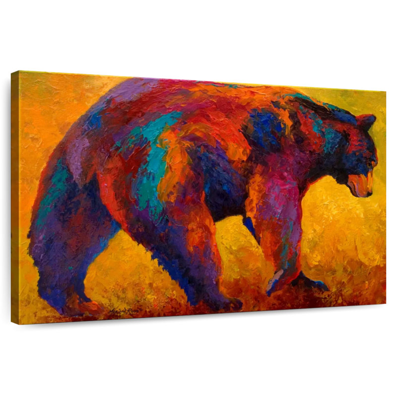 Daily Rounds Black Bear, 16" H x 24" W