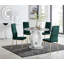 Scottsmoor Modern Halo 4 Seat Round Dining Table Set - Luxury Velvet Dining Chairs-88433827-88433825