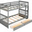 Lit superposé Twintwin avec deux tiroirs de rangement - Gris pour une configuration de chambre à coucher polyvalente Essential