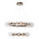 Gem 2 Tier Radial Ring Chandelier