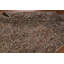 Tapis brun en laine noué à la main de conception unique 1960S 6 pi 5 po x 9 pi 11 po Sharayne