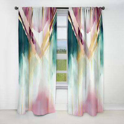 Ullrich - Abstract Geometric Blackout Curtain - 1 Panels