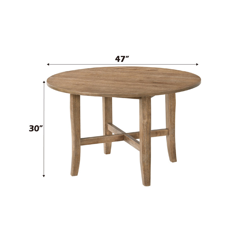 Table de salle à manger Kendric, Chêne rustique