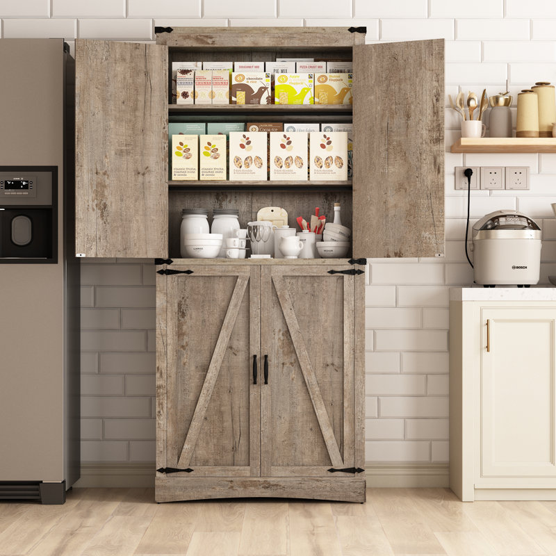 Frostia 71'' Kitchen Pantry, Oak