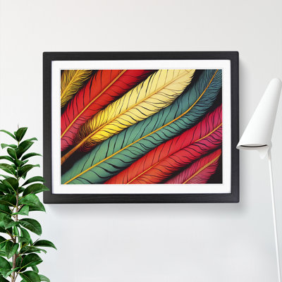 Colourful Bird Feathers Vol.1 - Framed Print