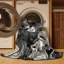 Tapis de marbre chic et luxueux lavable à la machine Osnat Masquerade Ball Masks-1945103968