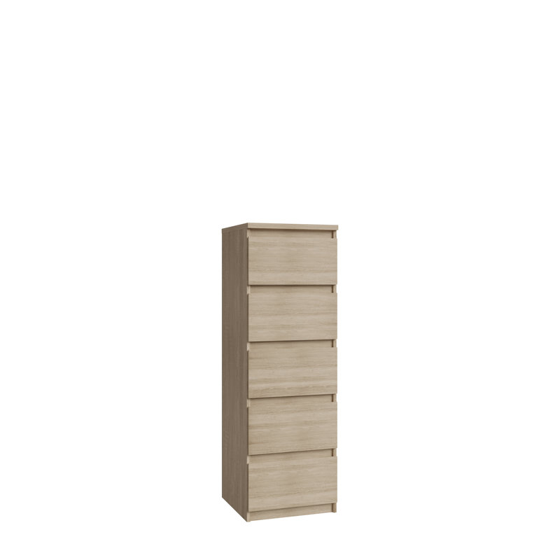 Priyaka 5 - Drawer Rectangle Accent Chest, Beige
