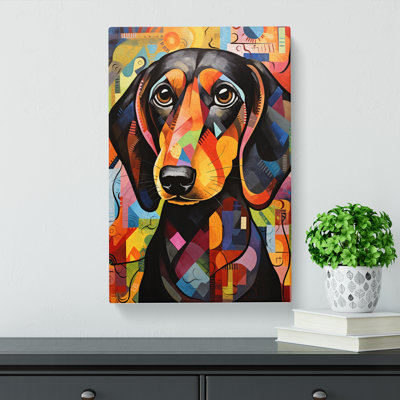Dachshund Orphism - No Frame Print