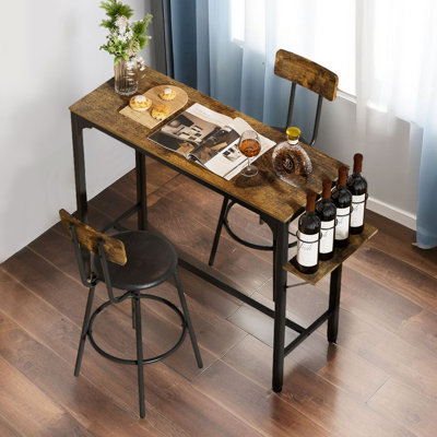 Aborn 2 - Person Four Leg Base Dining Set