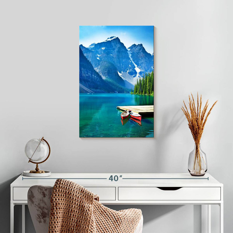 Alvord Canoe Dock au lac Banff, H 24 po x l 16 po