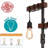 3-Light Dimmable Farmhouse Tree Floor Lamp, Industrial Rustic Standing Lamp